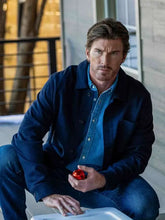 A Christmas Prayer Christopher Russell Blue Wool Jacket