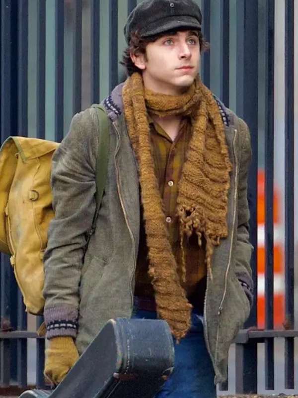 Timothée Chalamet A Complete Unknown Green Jacket