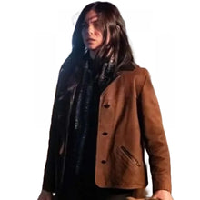 A Complete Unknown Monica Barbaro Brown Jacket