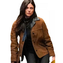 A Complete Unknown Monica Barbaro Brown Jacket