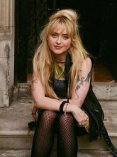 Kathryn Newton Abigail 2024 Black Leather Vest