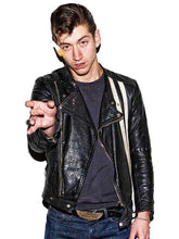 Alex Turner Black Biker Leather Jacket
