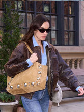 Alexa Chung  Brown Leather Jacket