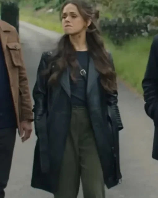 Alyssa Jirrels Mayfair Witches Black Leather Coat