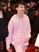 Timothee Chalamet Pink Hoodie