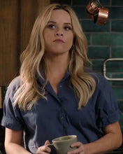 The Morning Show S03 Reese Witherspoon Blue Shirt