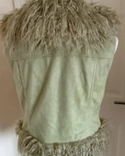 Dinosaur 2024 Sabrina Sandhu Green Fur Vest