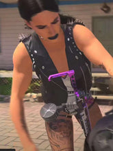 Call Of Duty Rhea Ripley Black Leather Vest