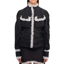 Emily In Paris S04 Camille Razat Black Ruffled Jacket