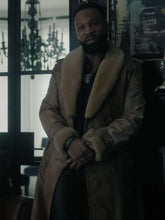 Bobby Trey Cross Brown Shearling Coat