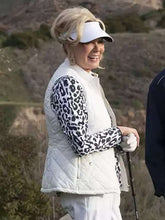 Deborah Vance Hacks S03 White Quilted Vest
