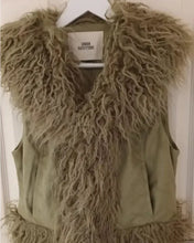 Dinosaur 2024 Sabrina Sandhu Green Fur Vest