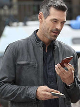 Two Take Eddie Valetik Grey Leather Jacket