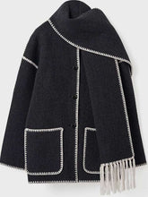 Women Embroidered Scarf Jacket