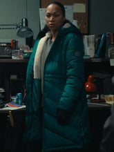 Evangeline Navarro True Detective S04 Puffer Coat