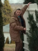 Tim Robinson Friendship Brown Puffer Jacket