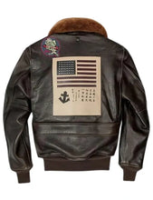 G-1 Aviator Men Leather Flight Jacket