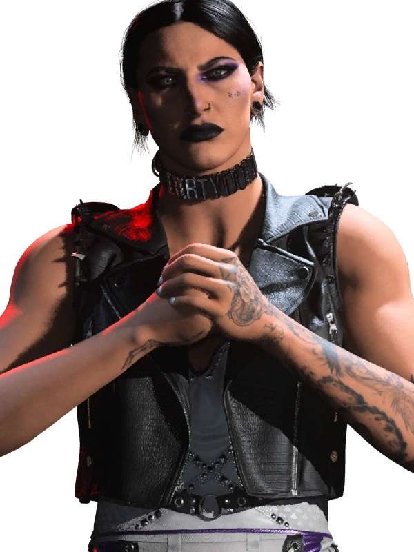 Call Of Duty Rhea Ripley Black Leather Vest