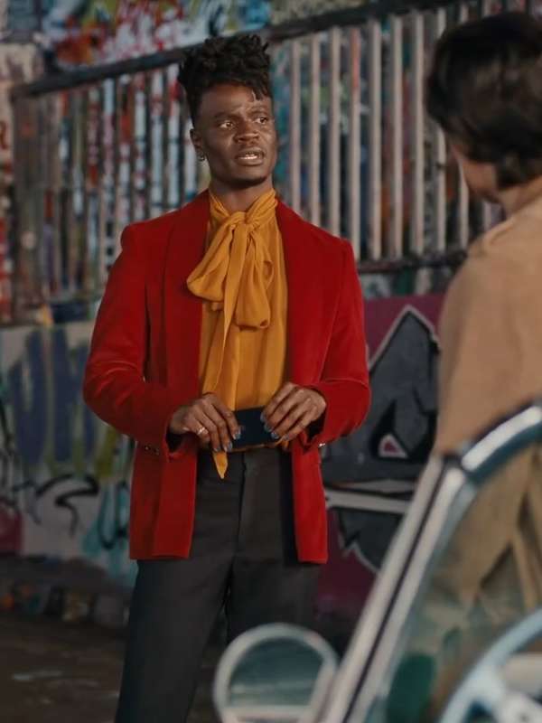 Wilbur Evans Geek Girl Red Blazer