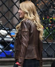 Gossip Girl Blake Lively Brown Jacket