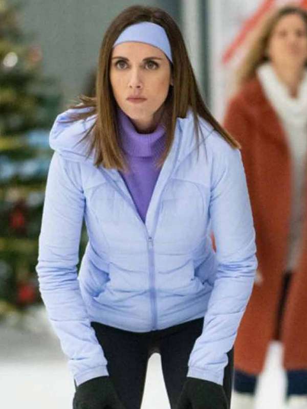 Alison Brie Happiest Season Blue Jacket