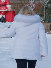 Jennifer Aspen Haul Out The Holly Lit Up White Parka Jacket