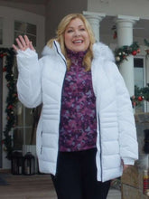 Jennifer Aspen Haul Out The Holly Lit Up White Parka Jacket