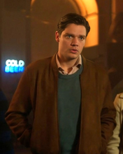Wedding 2024 Dominic Sherwood Brown Suede Jacket