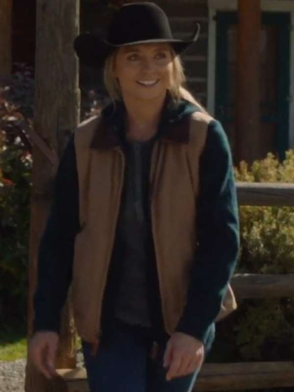 Amy Fleming Heartland S16 Brown Vest