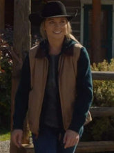 Amy Fleming Heartland S16 Brown Vest