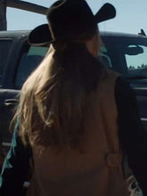 Amy Fleming Heartland S16 Brown Vest