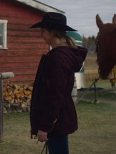 Amy Fleming Heartland S16 Maroon Jacket