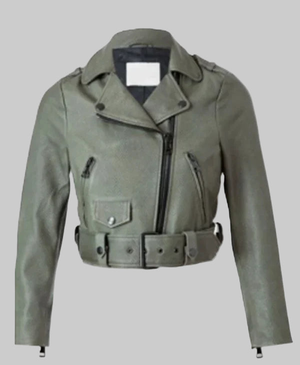 Heartland S19 Baye McPherson Green Leather Jacket