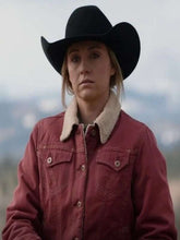 Heartland Season 14 Amy Fleming Red Sherpa Jacket