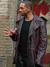 Will Smith I, Robot Brown Leather Jacket