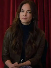 Murder in a Small Town Kristin Kreuk Brown Jacket