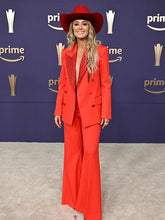 Acm Awards 2024 Lainey Wilson Red Suit