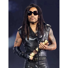 Lenny Kravitz 2024 Black Leather Vest
