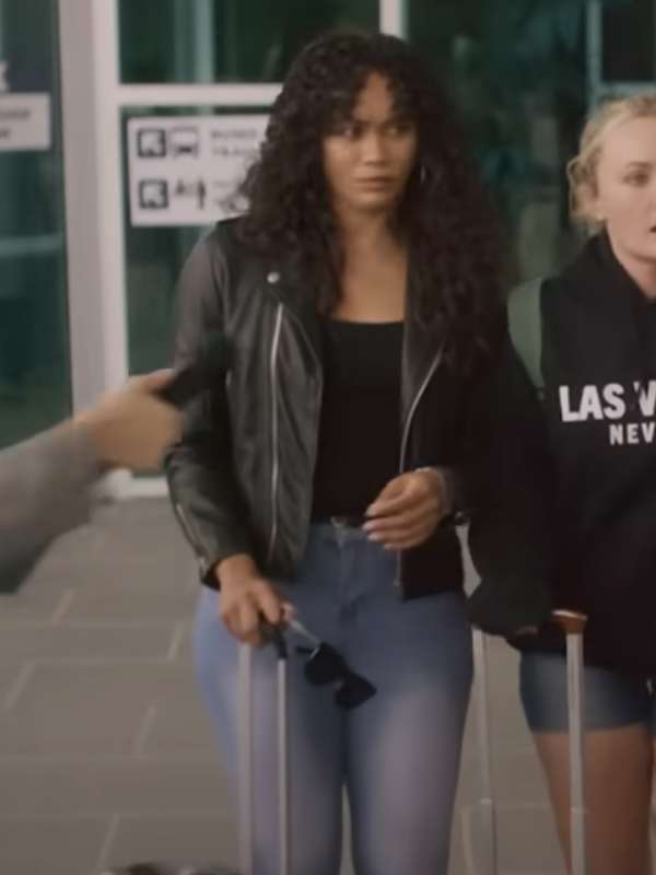 Amanda Tavarez Lick 2024 Black Leather Jacket