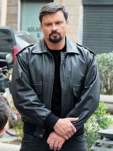 Tom Welling Mafia Wars 2024 Black Jacket