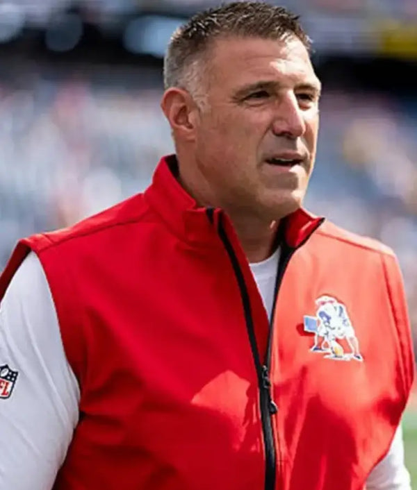 Mike Vrabel New England Patriots Red Vest