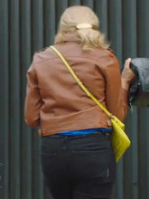 Alexa Crowe My Life Is Murder Brown Leather Jacket