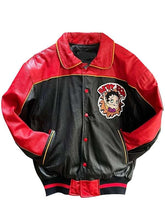 Red and Black Betty Boop Leather Jacket