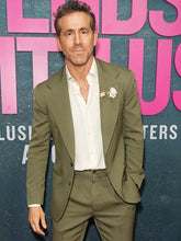 Ryan Reynolds It Ends with Us 2024 Green Suit