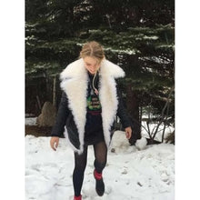 Anya Taylor-Joy Shearling Leather Jacket