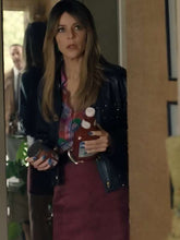High Potential 2024 Kaitlin Olson Black Leather Jacket