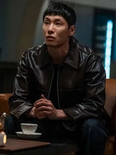 Um Tae-Seong The Trunk 2024 Black Leather Jacket