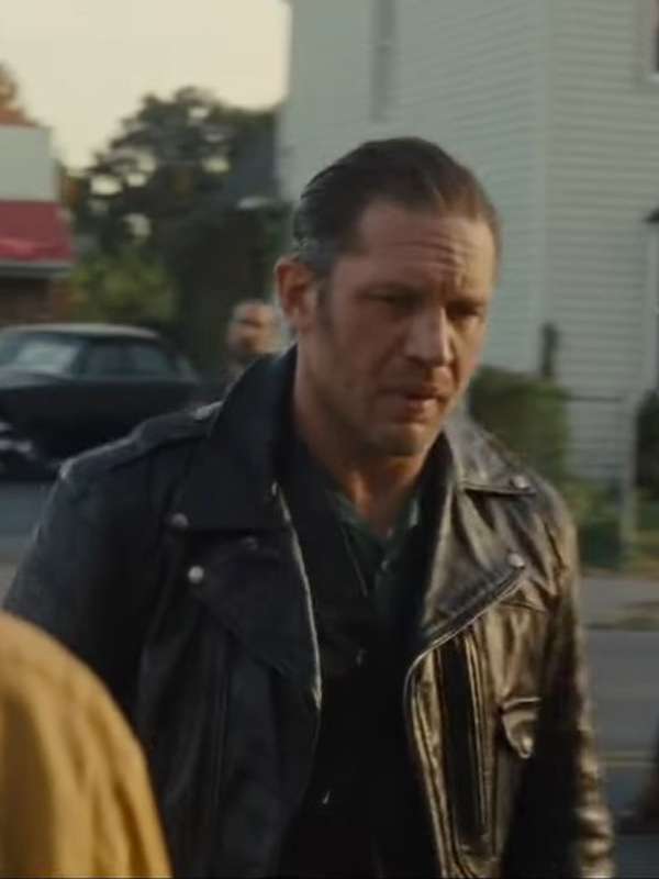 Tom Hardy The Bikeriders 2024 Black Leather Jacket