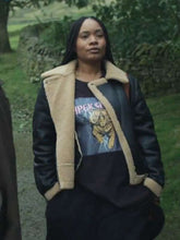 Weruche Opia The Jetty Shearling Leather Jacket