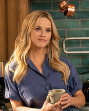 The Morning Show S03 Reese Witherspoon Blue Shirt